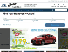 Tablet Screenshot of hanoverhyundai.com